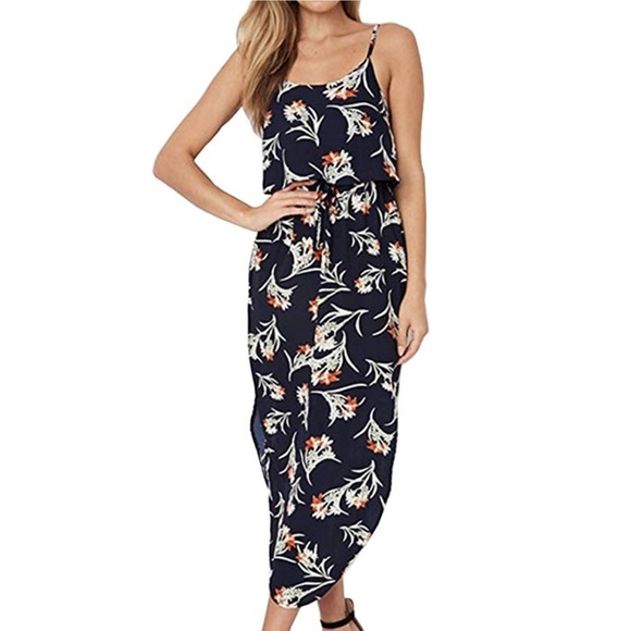 Boutique Dresses & Skirts - Birds Of Feathers Asymmetrical Midi Dress